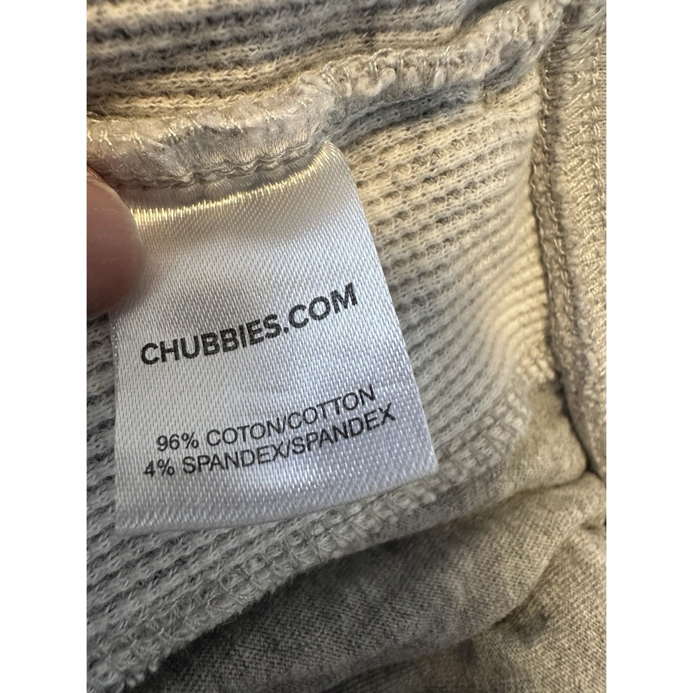 Chubbies Men's Tropical Slumbers Shorts Medium Gray Waffle Thermal Pajama - Picture 8 of 8